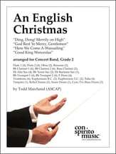 An English Christmas Concert Band sheet music cover